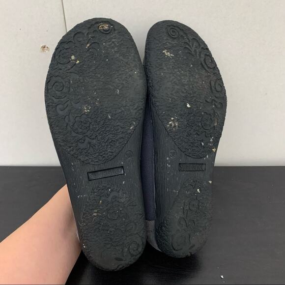 Sundance Embroidered Bloom Womens Flats Blue Gray - Picture 6 of 7